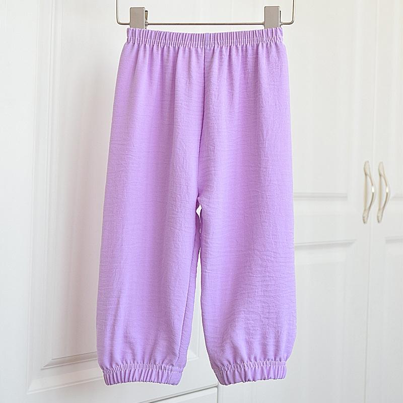 Dětské cool kalhoty pro chlapce dívky léto korejský ležérní sportovní dětské volné kalhoty jednobarevné měkké teenagerské rovné kalhoty 1-7 let