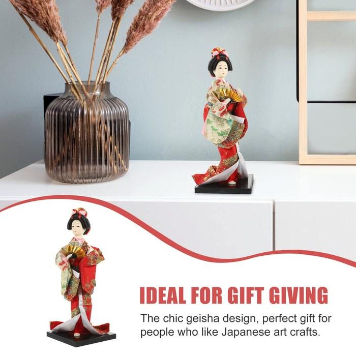 TOYMYTOY Geisha Doll 10.63 inch – Japanese Style Decoration