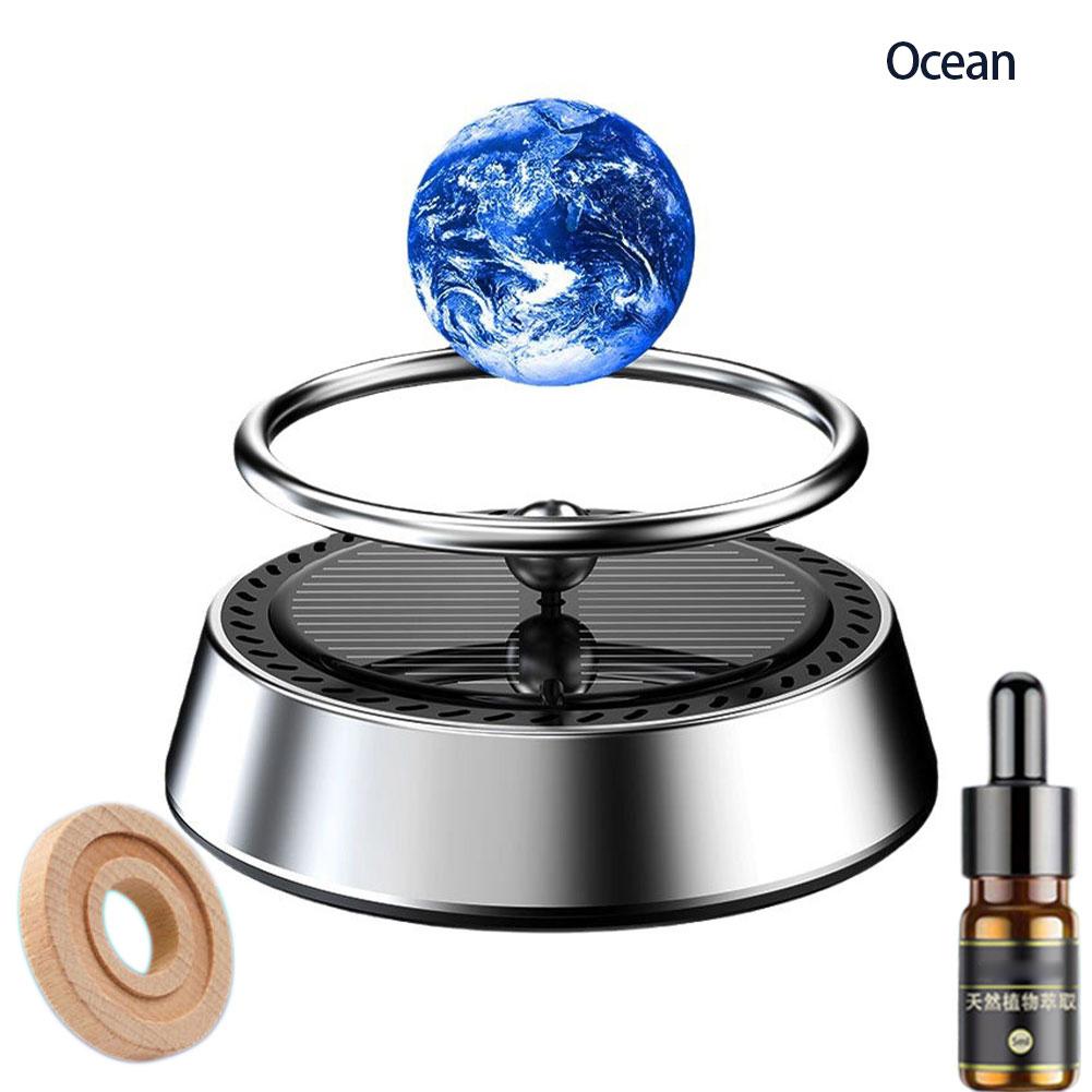 Profumatore per Auto Solare Cruscotto Fragranza Rotazione Automatica Pianeti Galattici Pastiglie Diffusore Ornamenti Auto
