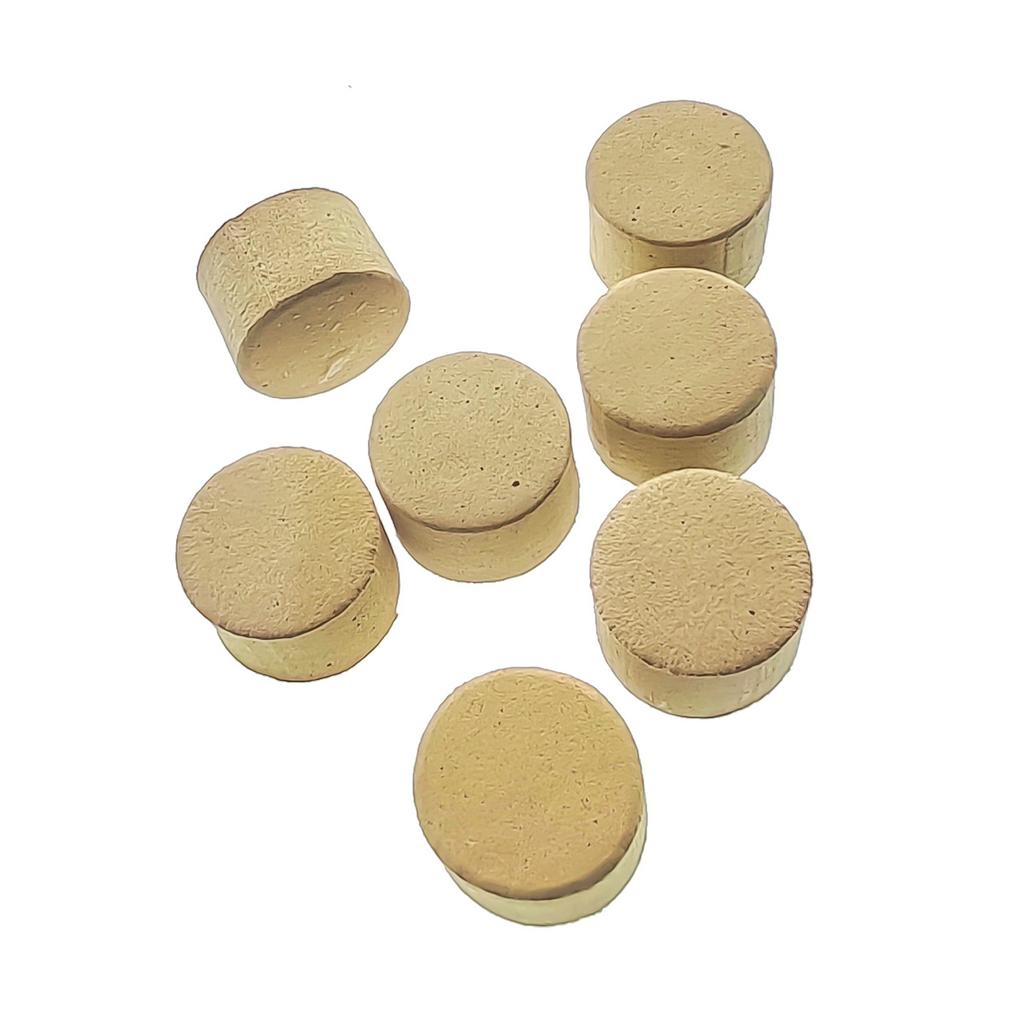 10Pcs Flute Cork Pads Flute Repairing Cork Pad Flute Water Key Spit Value Cork Pad Musical Instrument Performances Parts