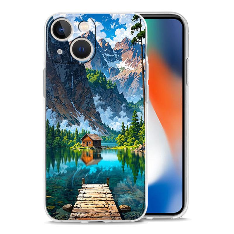 Phone Case For iPhone 17 Cases iPhone Air 16 15 12 13 14 Pro Max 7 8 Plus 16Pro iPhone11 Cover Landscape Japan Scenery