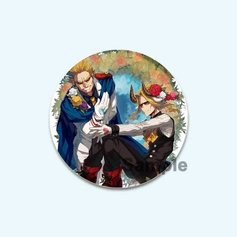 32/44/58mm Fans Collections Anime My Hero Academia Brooches Midoriya Izuku/Bakugou Katsuki/Todoroki Shoto Backpack Badge Cartoon Lapel Pins