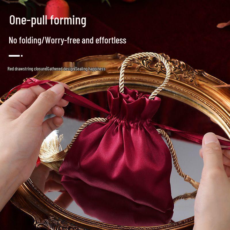 Elegant Drawstring Handbag - Wedding Candy Gift Bag & Souvenir Box