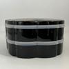 Mitani Yamanaka Lacquerware Jubako Cherry Hors Container Tupperware and Small M15404 (Flower Path) 7.5cm Blossom-Shaped Two-Tiered d'oeuvre (Includes