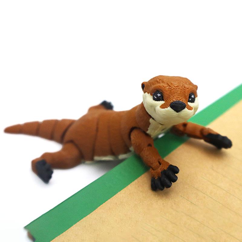 

14Cm Small 3D Printed Suise Crafts Ornament Present Creative Animal Joints Movable Model Toys Playful Household Accessories Kids Gift