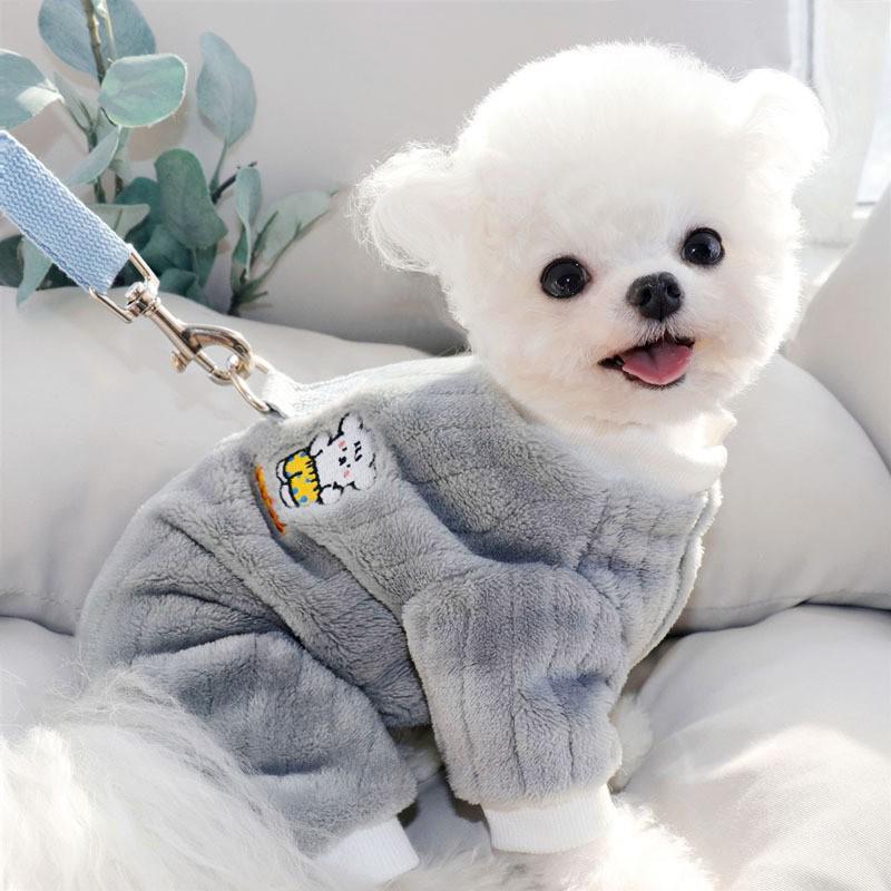 Winter Four-Legged Dog Clothes for Small Breeds: Bichon, Teddy, Pomeranian, Schnauzer