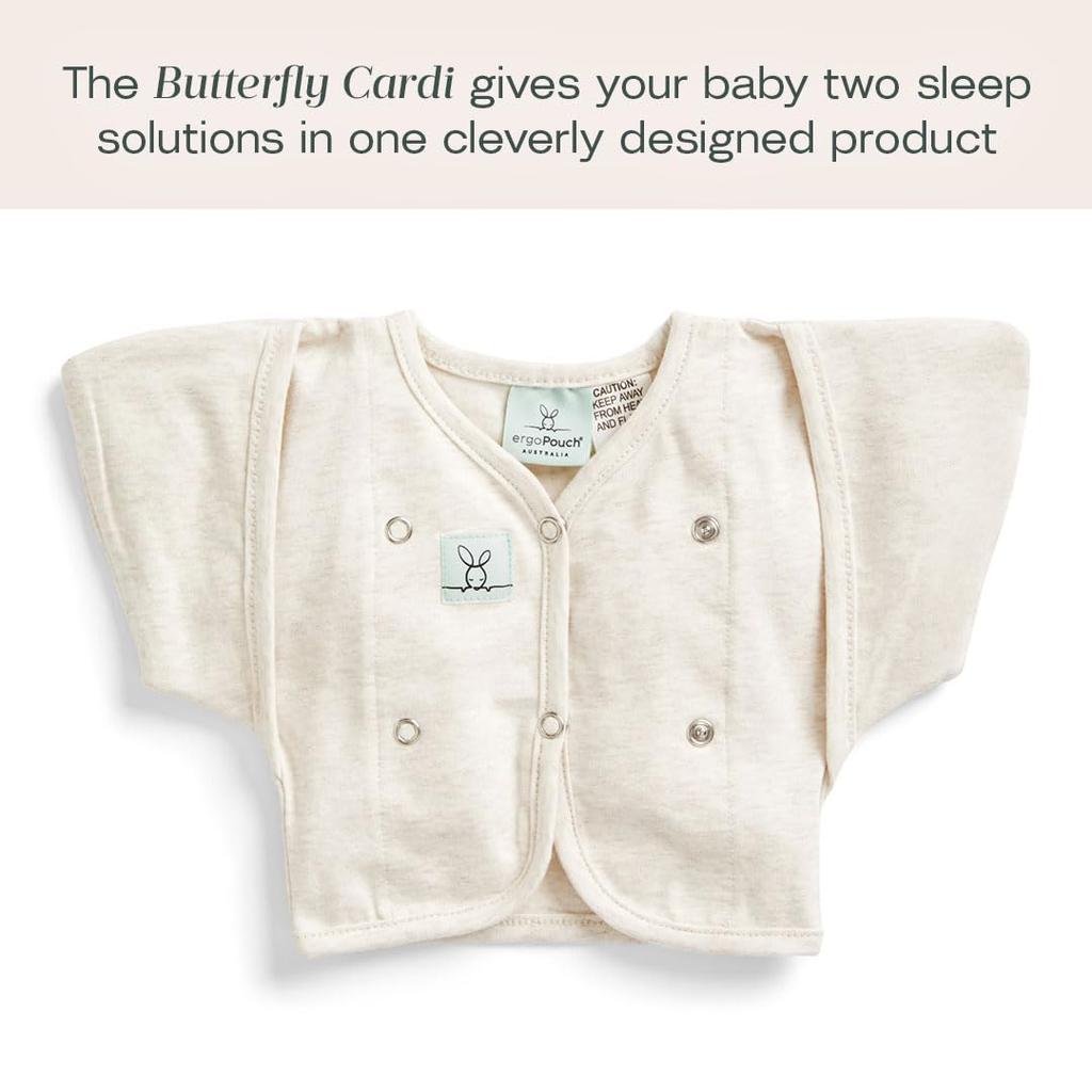 Ergo Pouch für das ganze Jahr Haferflocken Größen [ergoPouch] Pucktücher, [Butterfly Cardi] Melange, 2-6M