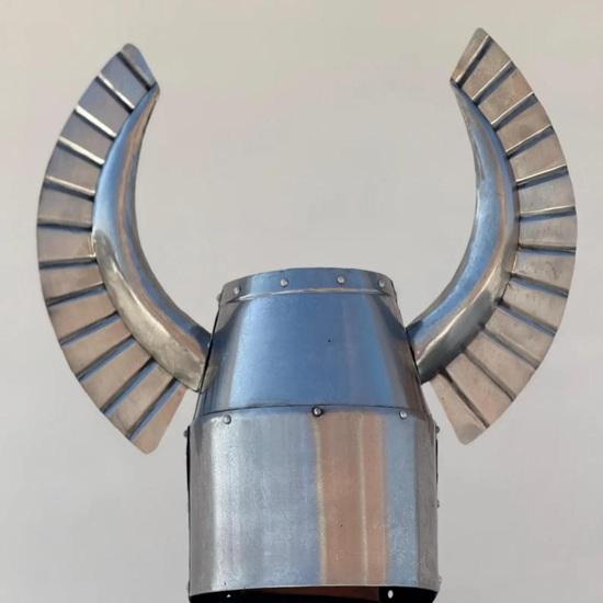 Viking Helmet Steel Norse Warrior Armor Handmade Medieval LARP Cosplay Wearable Display Helmet