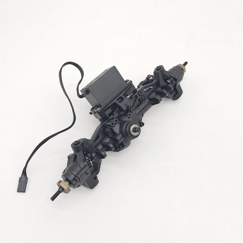 FMS 1/10 FCX10 LC80 RC Car Spare Parts Oil Shock Absorbers Transmission Gear Box Assembly 550 Motor Front Axle Bumper Bracket