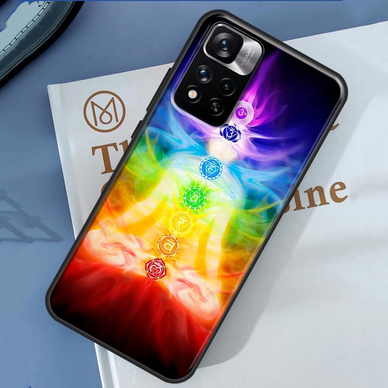 Mandala Chakra Yoga Case For Xiaomi Redmi Note 13 12 11 9 10 14 Pro 9S 10S 11S 12S Redmi 14C 10C 12C 13C Cover