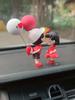2Pc Cute Couple Car Ornaments for Girls - Suitable for Car Dashboard, Rearview Mirror & Desktop Decoration