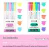 INS Style Dual-Tip Fluorescent Highlighter - Non-Bleed, High Visibility Pen for Planners