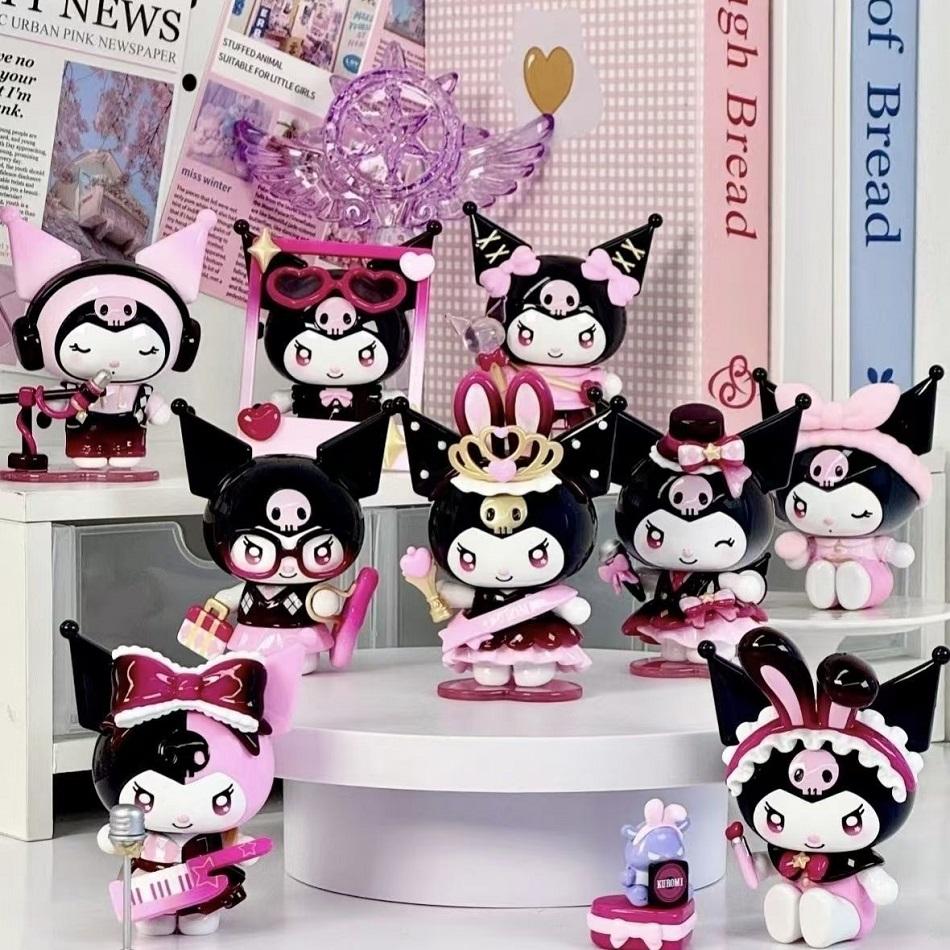 Sanrio Kuromi Sparkling Idol Series Cartoon Blind Box Toy Creative Personalized Desktop Ornaments Statue Model Surprise Gift Box