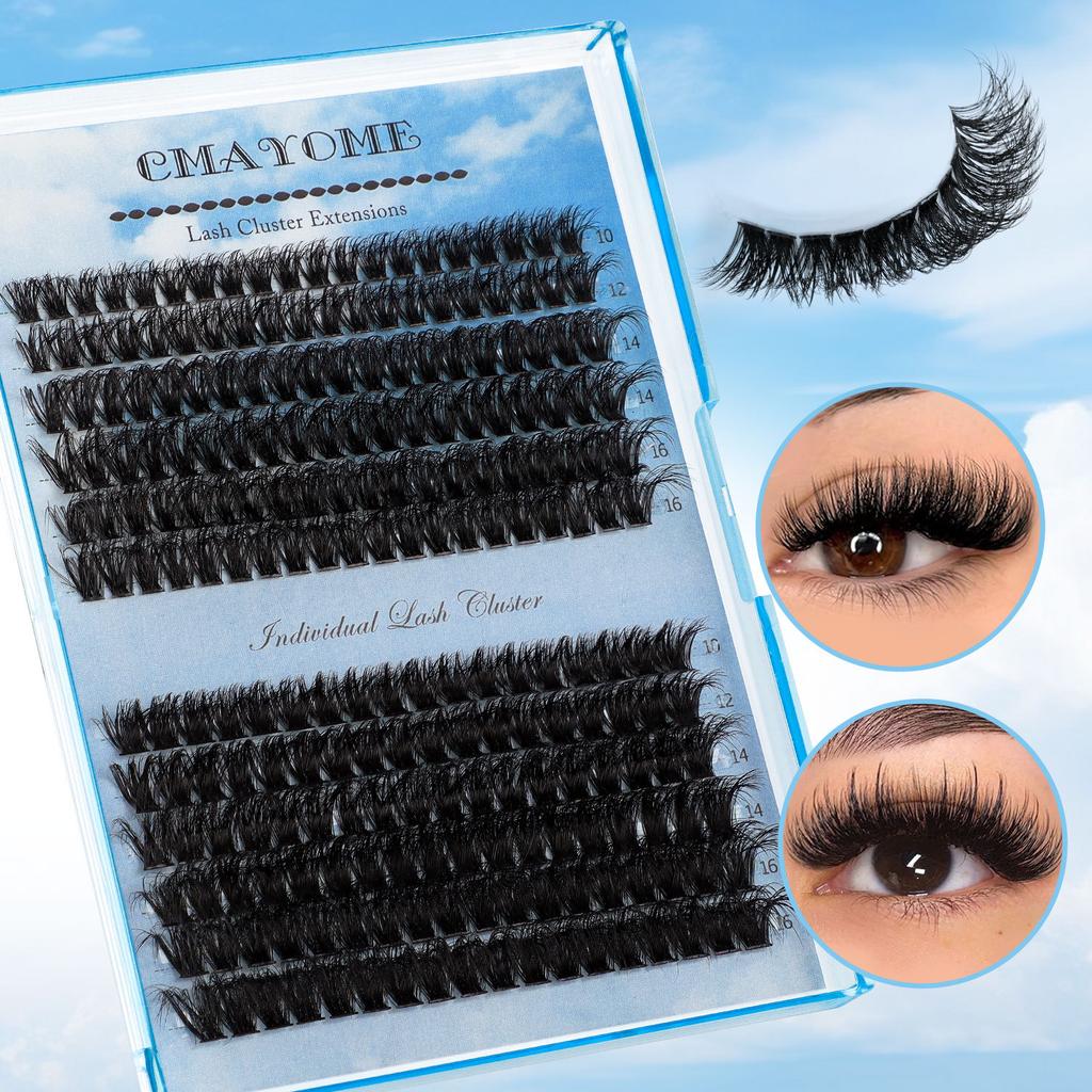 Diy Single Cluster Of Hot Melt False Eyelashes Simulation Natural Thick Self-Grafting Color Eyelashes