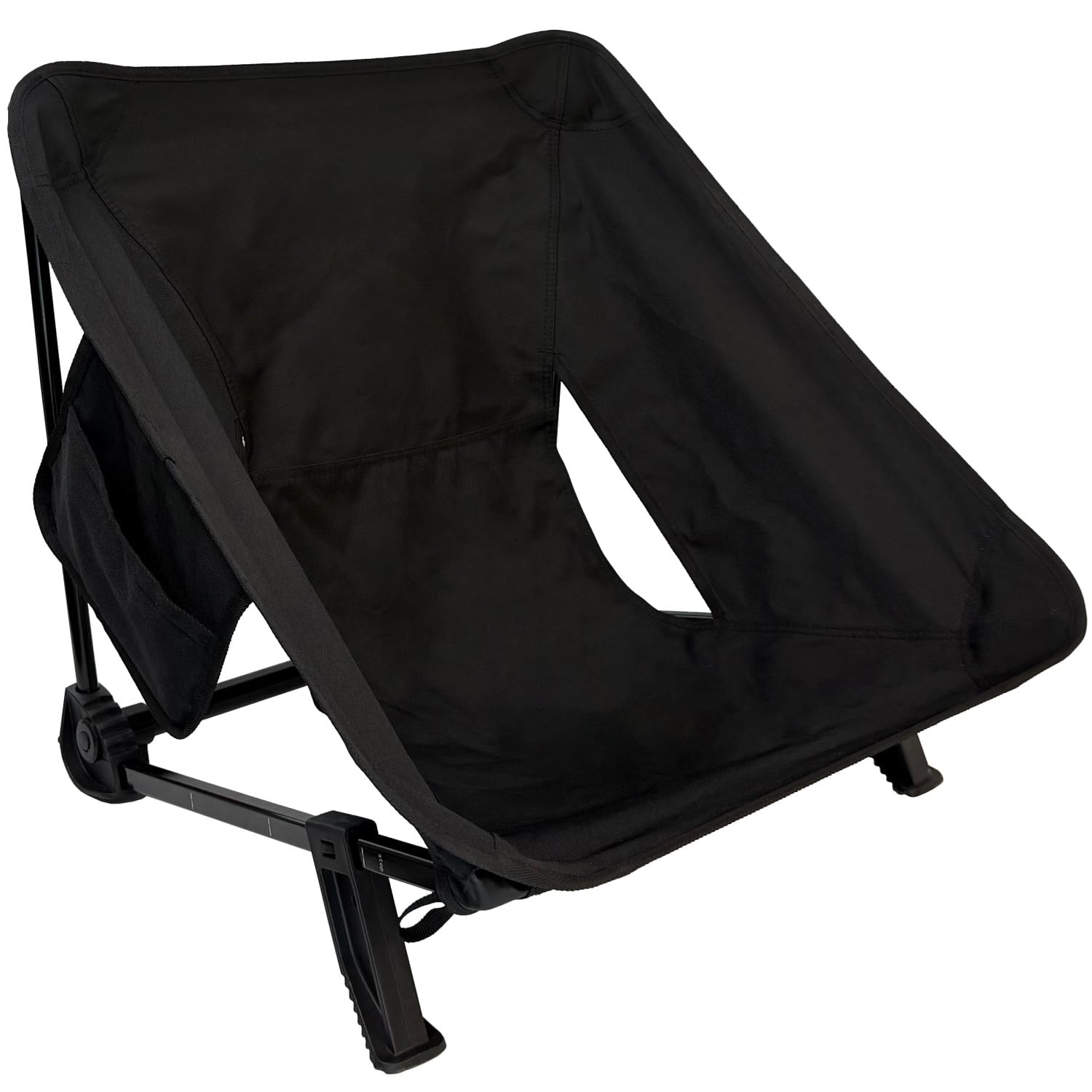 camping outdoor includes storage Low-style chair, foldable, aluminum, chair, compact, bag.
