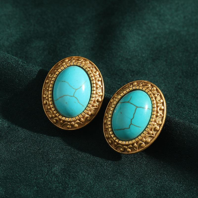 Yong Nuo Vintage Retro Jewelry: High-End, Colorfast Antique Earrings