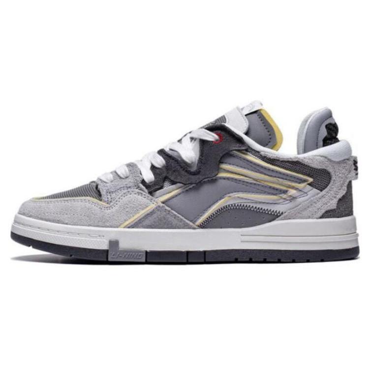 Li-Ning Wave Pro Skate Shoes Grey Black Men s AECT033-1 EU 39