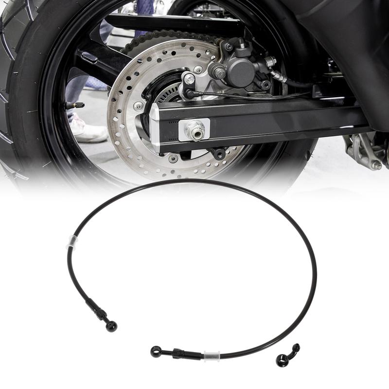 Motoforti 110cm Motorcycle Brake Clutch Oil Hose Line Nylon Stainless Steel Wire Braid PU