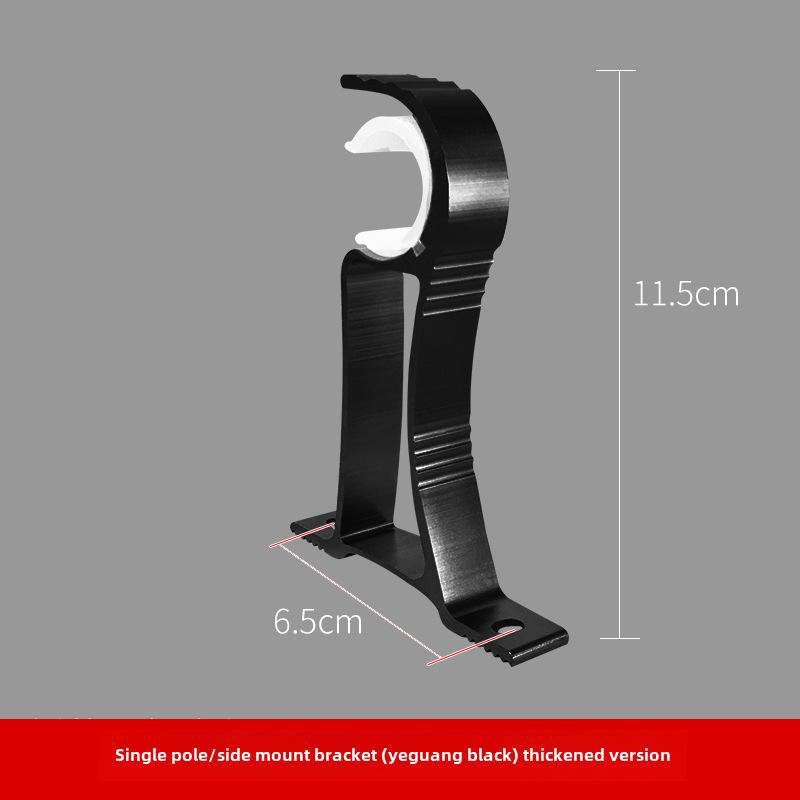 Roman Curtain Rod Bracket Set - Aluminum Alloy Base, Three Colors