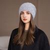 Winter Hat Women's Knitted Hat Casual Fashion Bag Head Ear Protection Hat Winter Windproof Hat