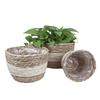 Seagrass Basket Planters Rattan Flower Basket Indoor Outdoor Plant Containers Home Decoration Flower Handmade Basket