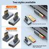 Reversible USB A Connectors 90Angled Bend Fast Charging Syncing Durability Zinc Alloy Housing Portable Chargers Adapter for PC