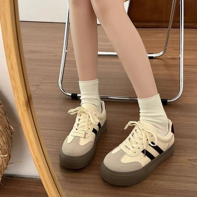 Dámské jarní podzimní nový styl módní ležérní boty venkovní šněrovací tenisky pro ženy pohodlné všestranné sportovní boty