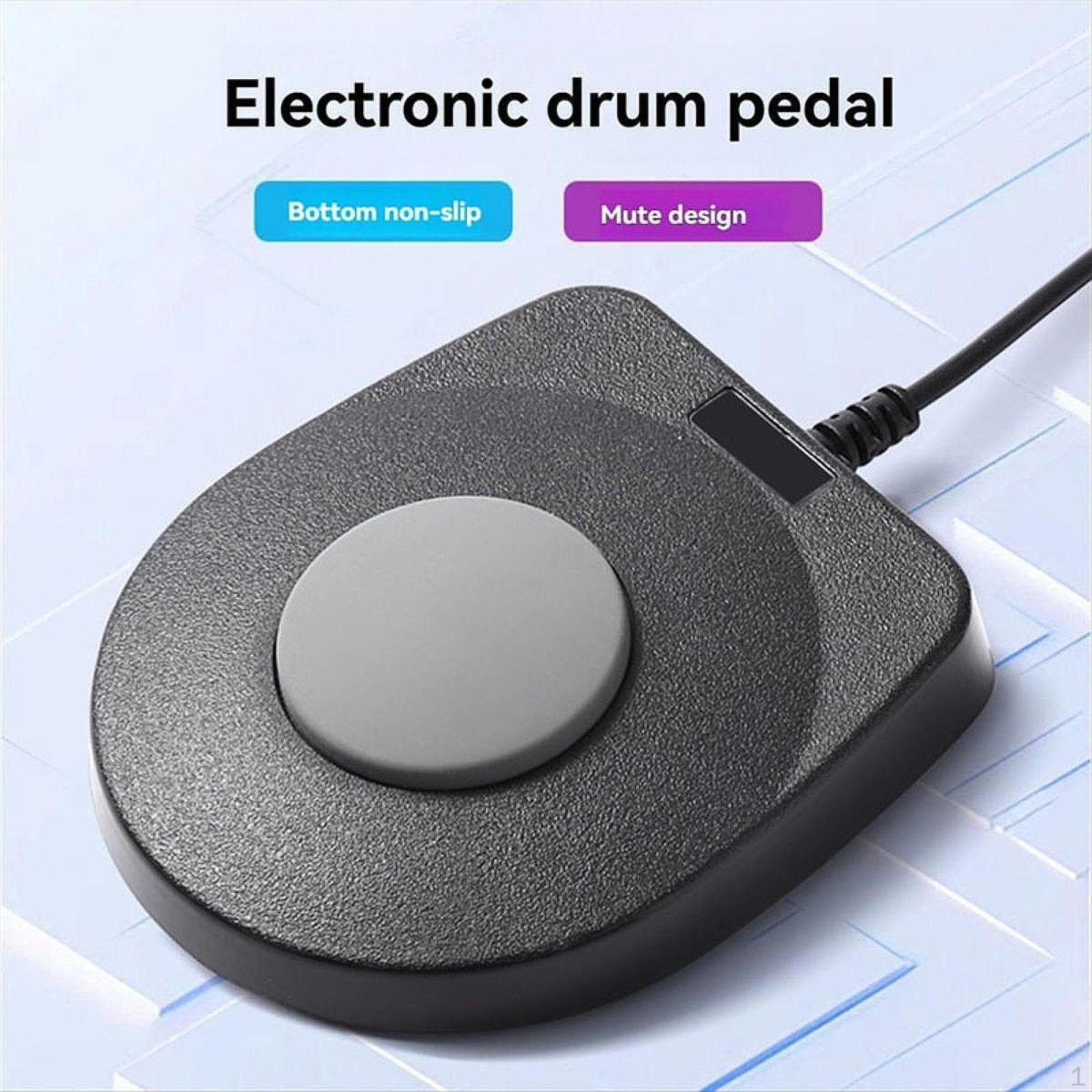 Electronic Drum Sustain Pedal Black Tone Modules Multifunction Sturdy Music Instrument Accessories 3.5 mm Interface