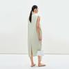 Less Women's Round Neck Sleeveless Cotton Dress