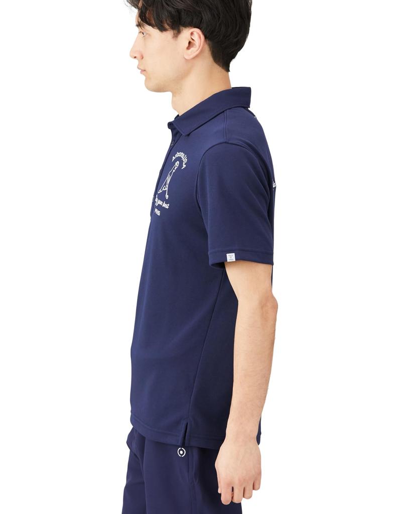 Ping Apparel Men's Short Sleeve Polo Shirt (DRYMIX: Moisture-Wicking, Quick-Drying, UV Protection) / Golf / 621-4160201 120_Navy LL