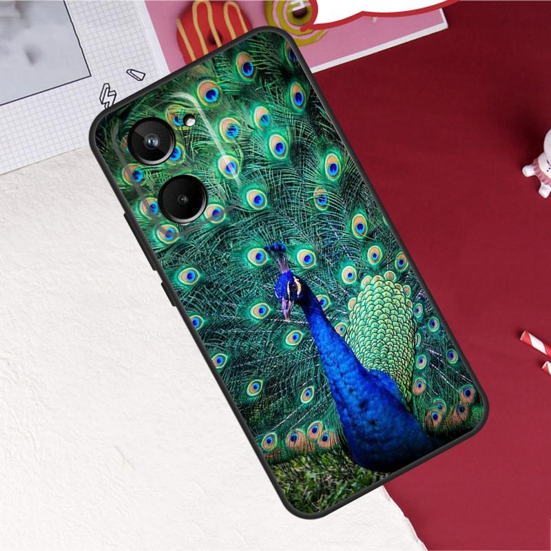 Animal Peacock Pattern For Realme GT7 Pro 15 10 11 12 13 14 Pro Plus C67 C65 C63 C61 C55 C53 C51 C35 C75 C71 Case