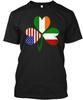 Italian Irish American Shamrock T-Shirt Made In the USA Size S To 5XL