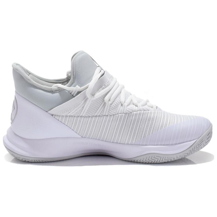 New LiNing Speed 5 Cushioning Rebound Low Top Basketball Shoes Men's White ABAN051-1