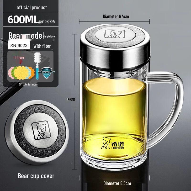 

Heenoor Borosilicate Glass Tea & Coffee Cup with Handle