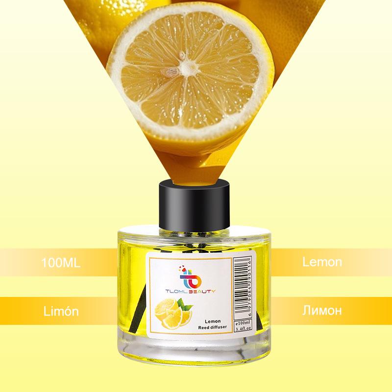 Fruit-Flavored Flameless Aromatherapy Rattan Diffuser for Bathrooms 100ML