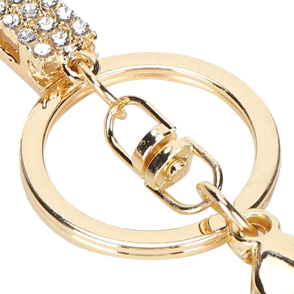 2pcs Small Size Cross Keychain White Crystal Key Ring Accessory Backpack Accessories
