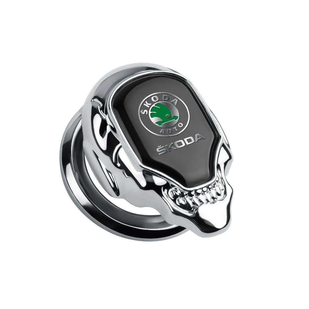 NYDM6 Autoschalter Knopf Motor Start Stop Metall Schutzring Abdeckung Für Skoda Octavia Mk3 5 7 Fabia 2 Superb 3u 2 Kamiq Kodiaq VRS