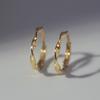 925 Silver Mariete One-Touch Ring Earrings W