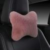 Soft Foam Lumbar Pillow Plush Cushion Headrest Cushion Car Headrest Pillow  Winter Season