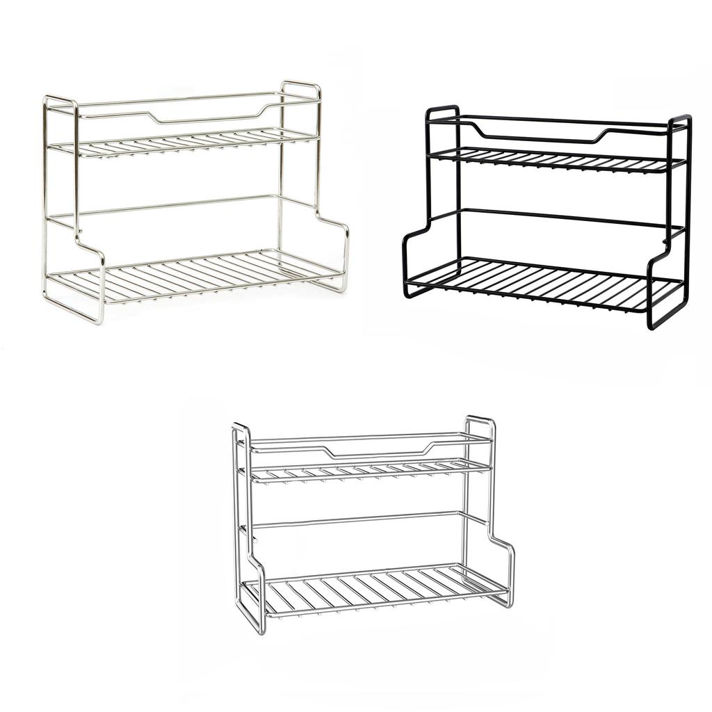 Elegant Sturdy Stainless Steel Desktop Organizers Portable Accessory for Bedroom and Kitchen Clutters Reduction