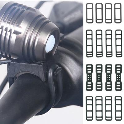 4Pcs Fahrrad Silikon Strap Gute Elastizität Anti-brechen Feste 3/5/6 Löcher Rückspiegel Fahrrad Verband Seil Reiten Zubehör