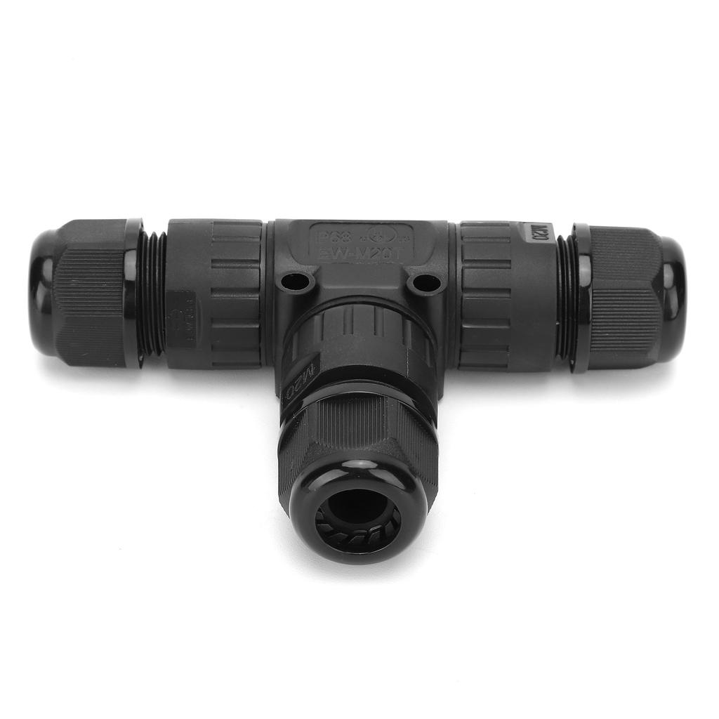 Waterproof Connector for Outdoor Electronic Cable Joint 3Pin IP68 M20T?3P 9?12MM