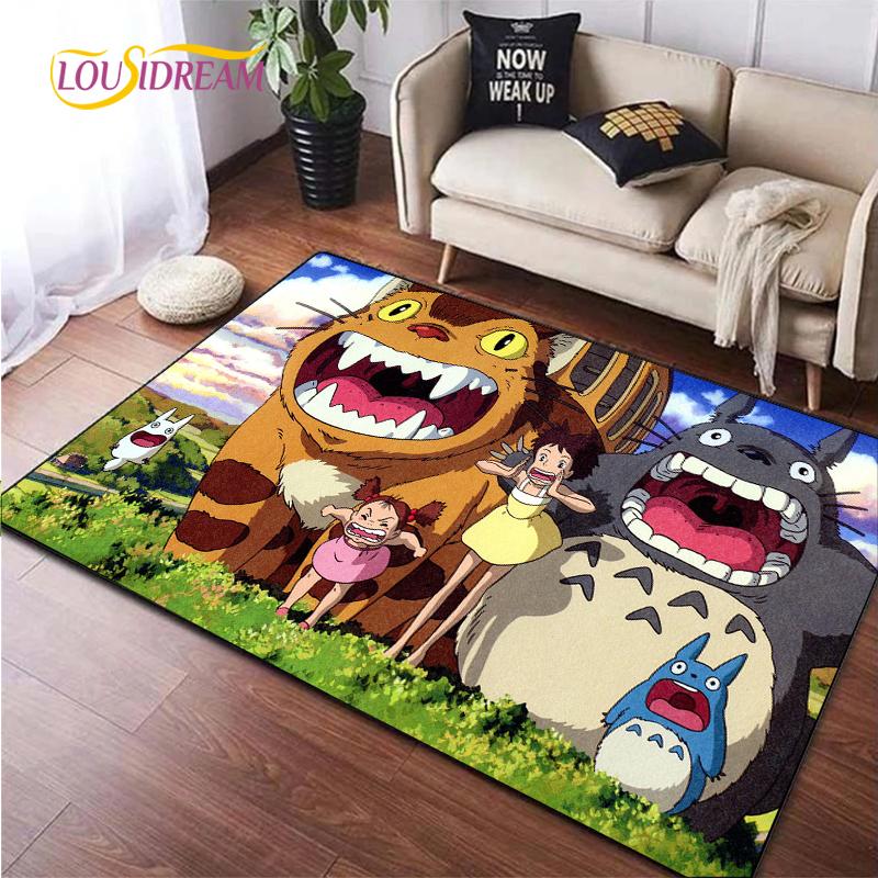 Cute Cartoon Anime Carpet for Living Room Bedroom Rug Kitchen Kids Unslip Floor Mat Birthday Gift Photography Props Tintines Rug