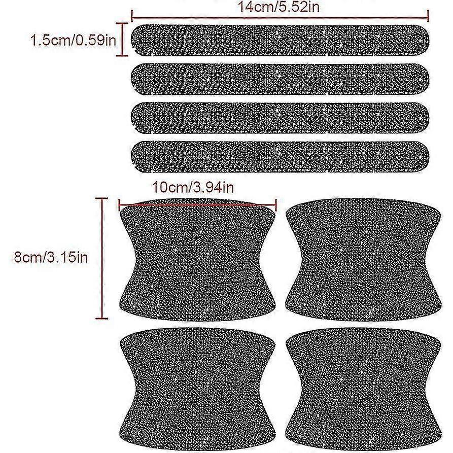 8pcs Bling Car Kit Car Door Handle Protector Shiny Rhinestones Scratch