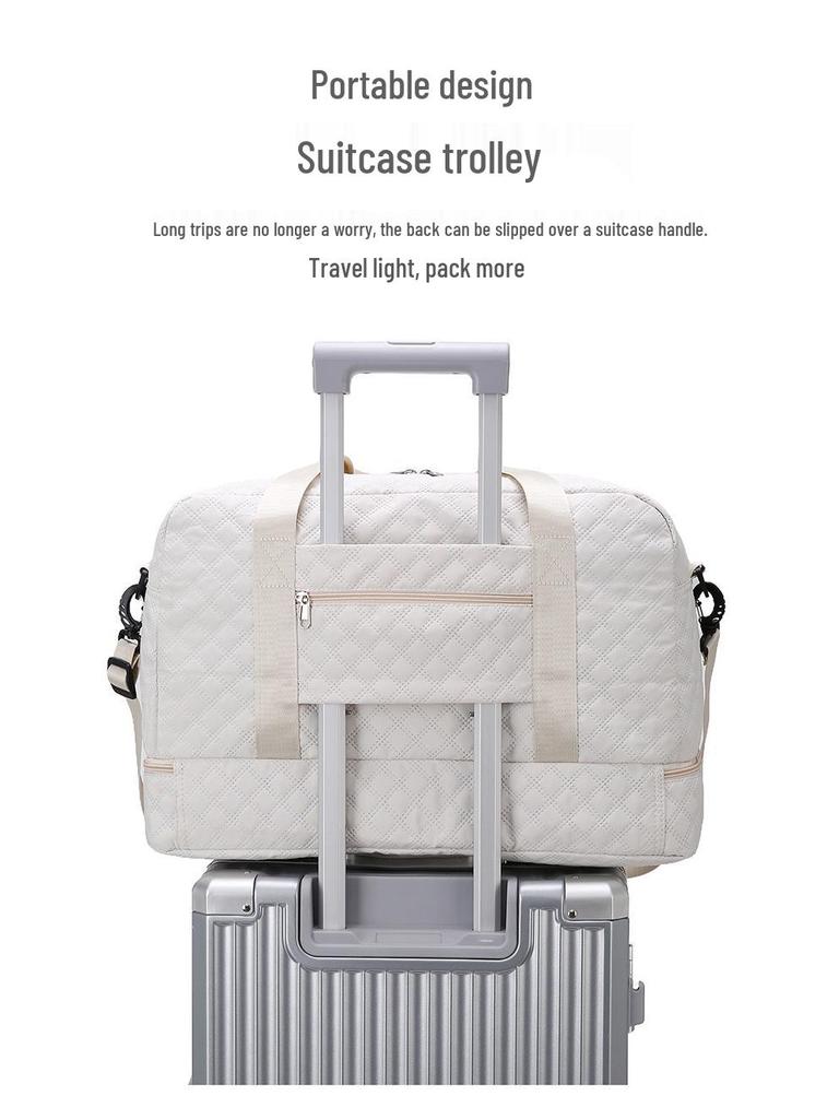 2025 Herbst/Winter Grenzüberschreitende Lässige Reisetasche: Handtasche für kurze Strecken mit großem Fassungsvermögen und Trocken-/Nassfachtrennung