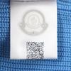 Excellent MONCLER Knit cap Hat with logo patch blue cotton mens Used
