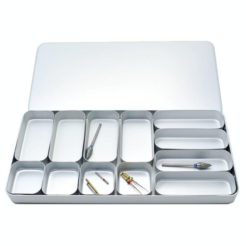 

Dental Sterilizer Metal 12 Case Endo Files Holder Box Autoclave Sterilizer Case Burs Holder Box For Oral Care Tools Colorful