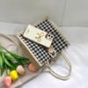 Ladies Handbag, Women Square Plaid Mini Bag