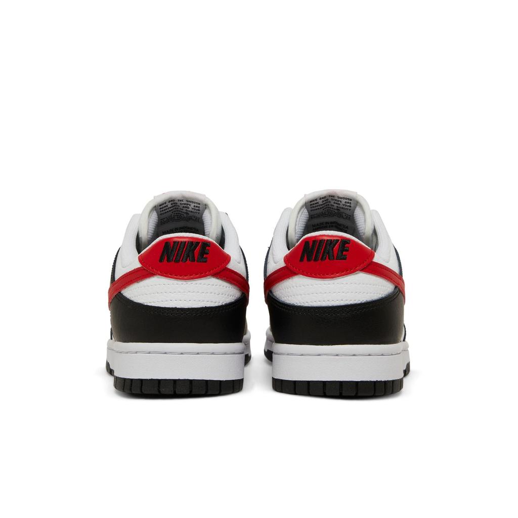 Nike Dunk Low 'Black White Red' (Unisex) Black / University Red / White Skateboard Shoes FB3354 001