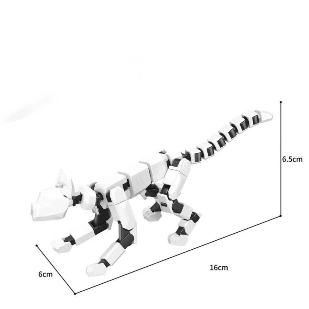 Multi-Jointed Movable Shapeshift Robot 3D Printed Mannequin Character and Dog Figures Toys Parent-children Game for Kids Gifts